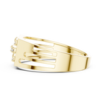 Cavellion Triple Bar Pavé Lab Grown Diamond Ring