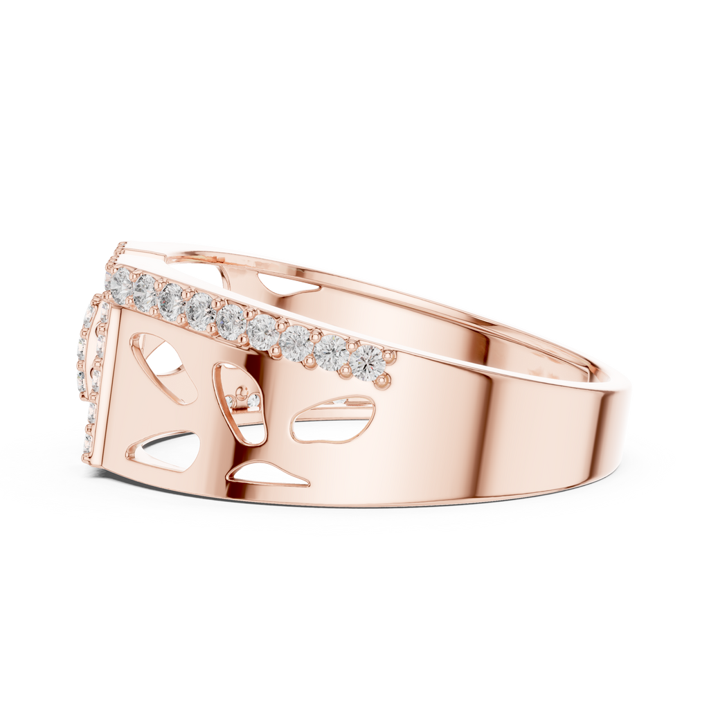 Rosavelle Openwork Pavé Lab Grown Diamond Ring