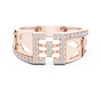 Rosavelle Openwork Pavé Lab Grown Diamond Ring