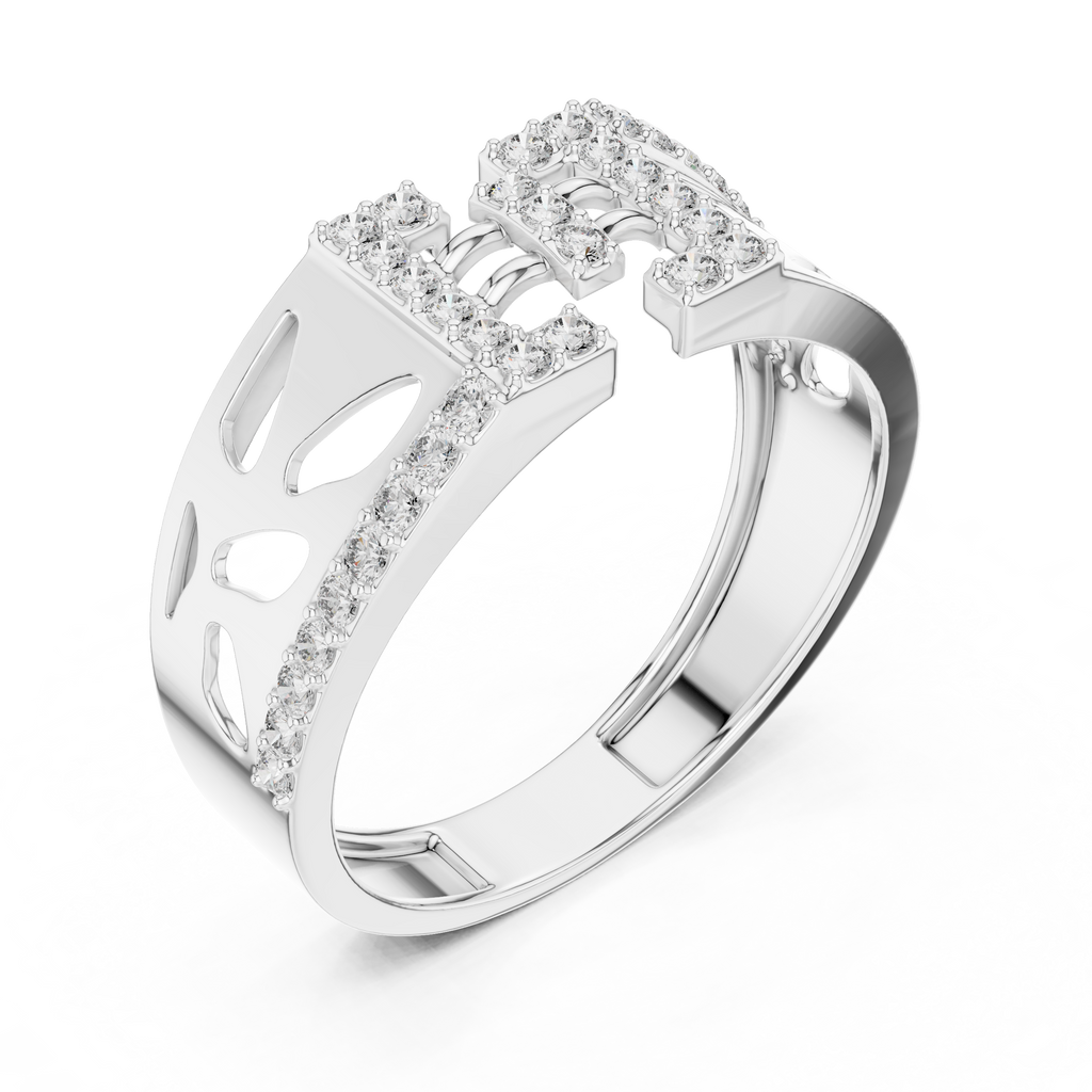 Rosavelle Openwork Pavé Lab Grown Diamond Ring