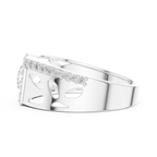 Rosavelle Openwork Pavé Lab Grown Diamond Ring