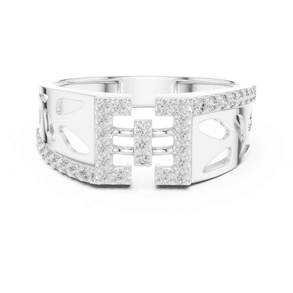 Rosavelle Openwork Pavé Lab Grown Diamond Ring