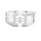 Rosavelle Openwork Pavé Lab Grown Diamond Ring