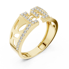 Rosavelle Openwork Pavé Lab Grown Diamond Ring