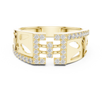 Rosavelle Openwork Pavé Lab Grown Diamond Ring
