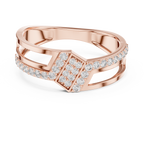 Zavienne Angled Pavé Lab Grown Diamond Ring