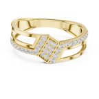 Zavienne Angled Pavé Lab Grown Diamond Ring