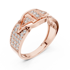 Noble Diamond Gold Ring – Stylish Luxury Band