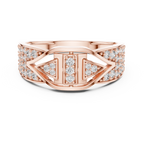 Noble Diamond Gold Ring – Stylish Luxury Band