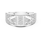 Noble Diamond Gold Ring – Stylish Luxury Band