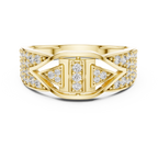 Noble Diamond Gold Ring – Stylish Luxury Band