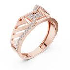 Valencia Diagonal Pavé Lab Grown Diamond Ring