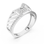 Valencia Diagonal Pavé Lab Grown Diamond Ring