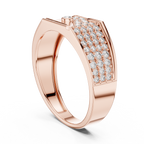 Elvaris Diagonal Lab Grown Diamond Ring