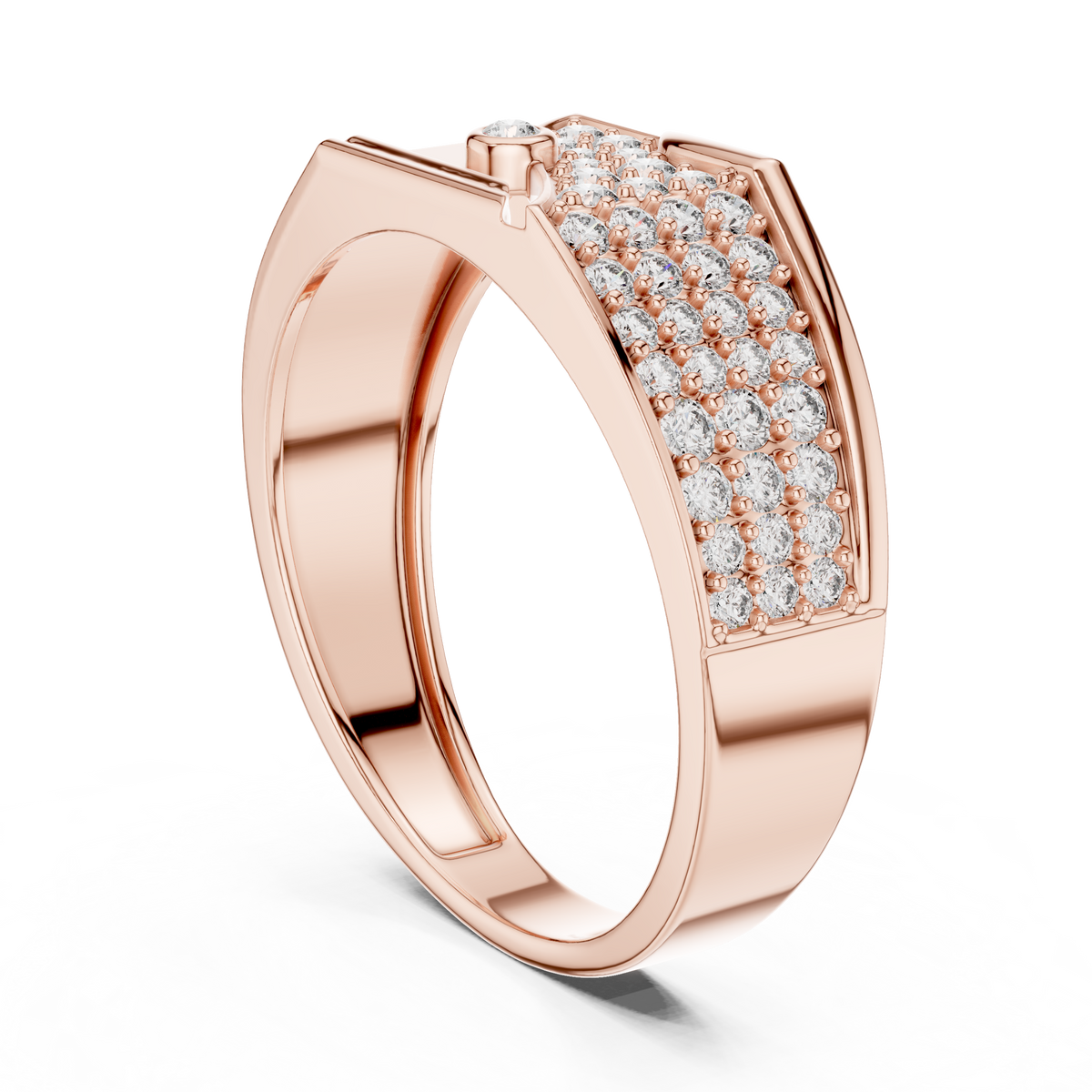 Elvaris Diagonal Lab Grown Diamond Ring