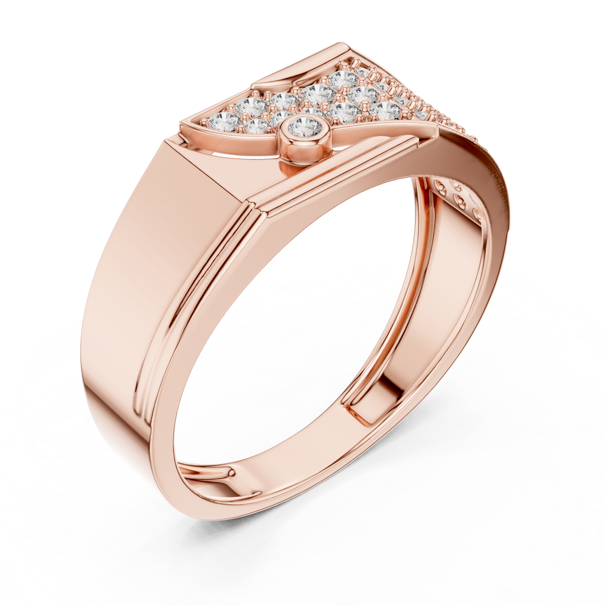 Elvaris Diagonal Lab Grown Diamond Ring