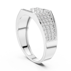 Elvaris Diagonal Lab Grown Diamond Ring