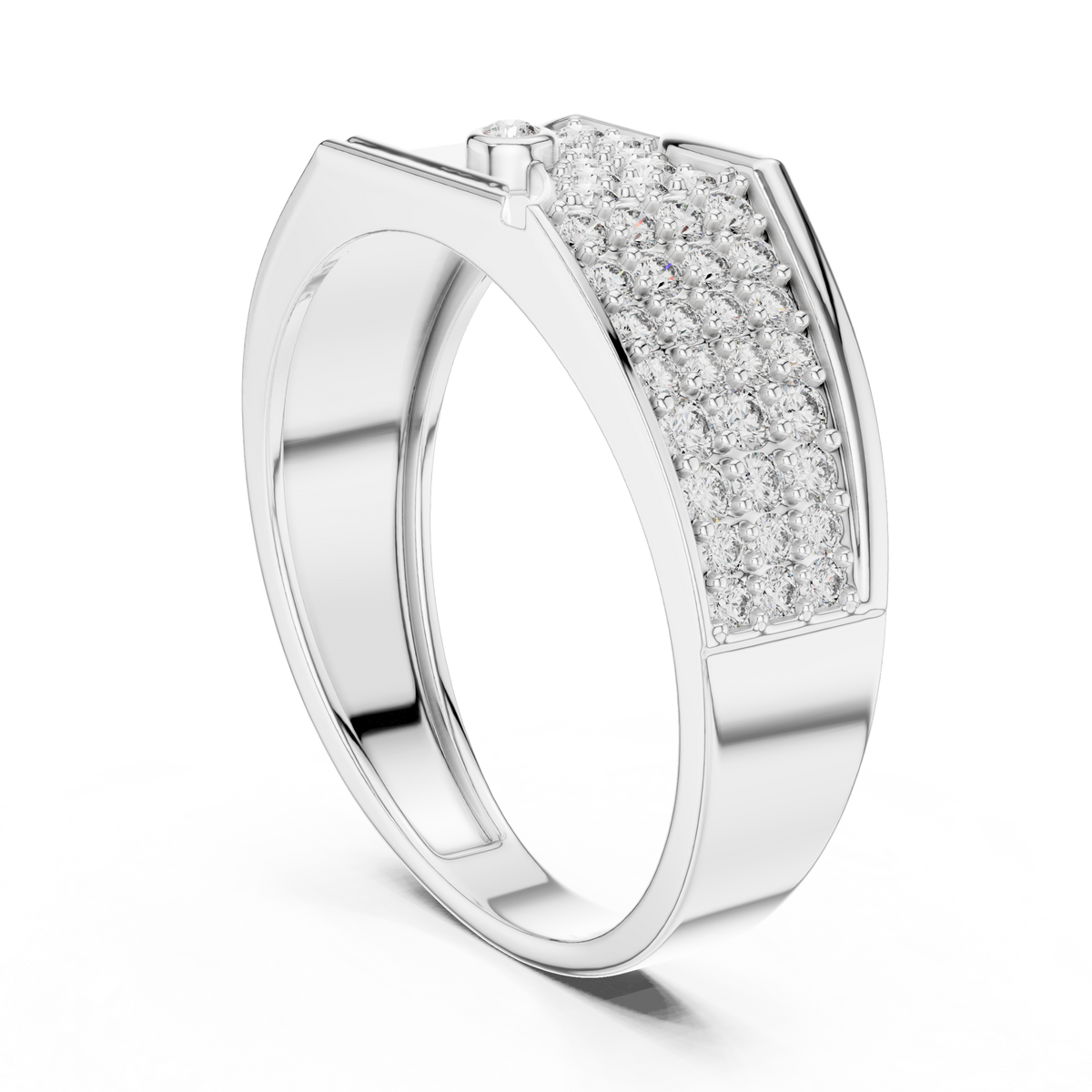 Elvaris Diagonal Lab Grown Diamond Ring