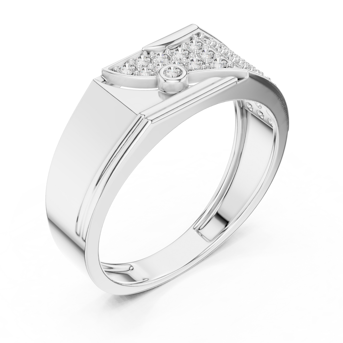 Elvaris Diagonal Lab Grown Diamond Ring