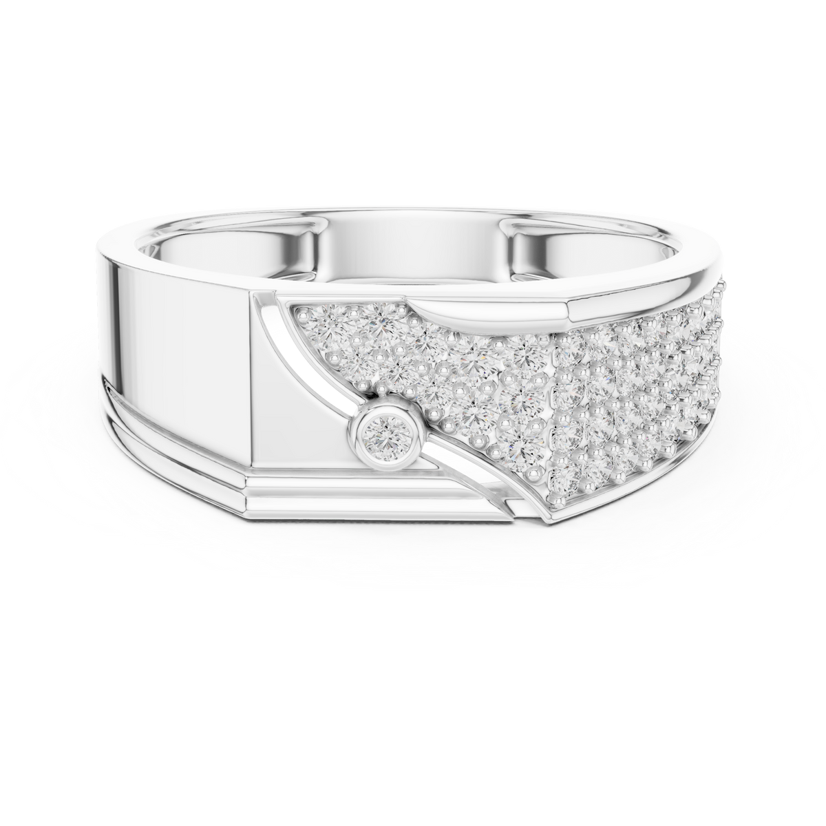 Elvaris Diagonal Lab Grown Diamond Ring