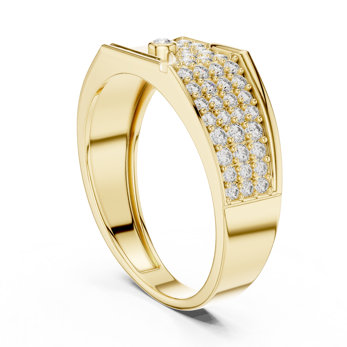 Elvaris Diagonal Lab Grown Diamond Ring