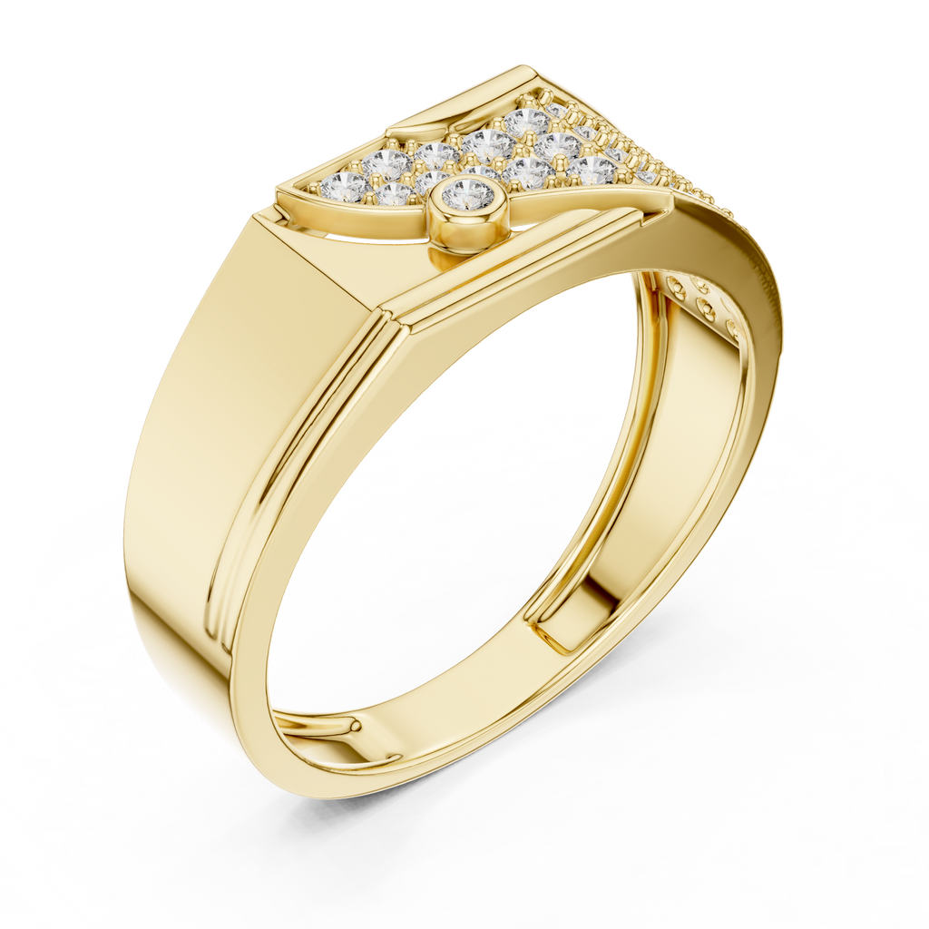 Elvaris Diagonal Lab Grown Diamond Ring