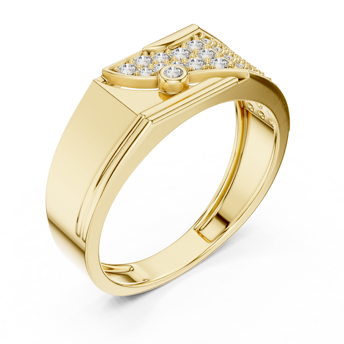 Elvaris Diagonal Lab Grown Diamond Ring