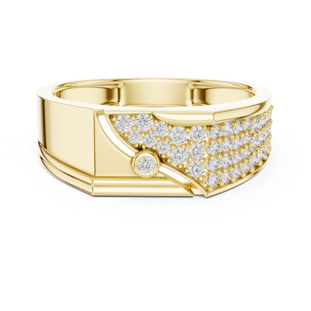 Elvaris Diagonal Lab Grown Diamond Ring