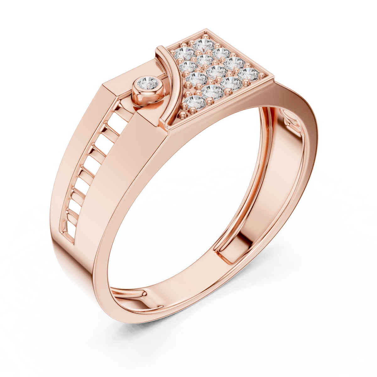 Avelisse Geometric Lab Grown Diamond Ring