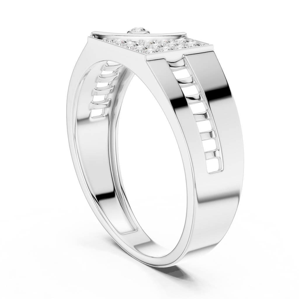 Avelisse Geometric Lab Grown Diamond Ring