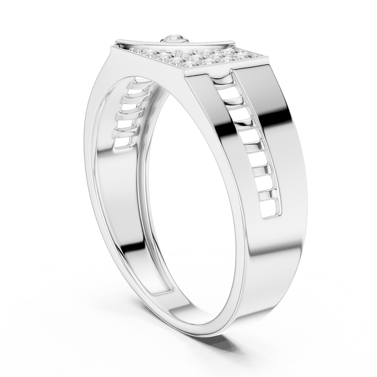 Avelisse Geometric Lab Grown Diamond Ring