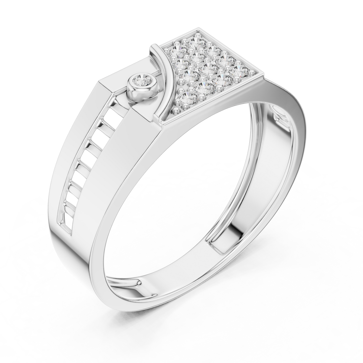 Avelisse Geometric Lab Grown Diamond Ring