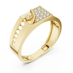 Avelisse Geometric Lab Grown Diamond Ring