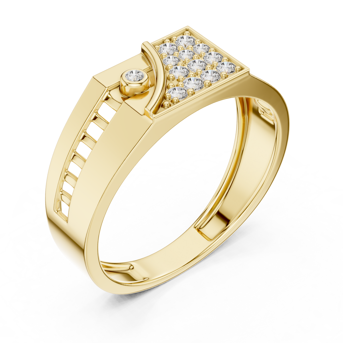 Avelisse Geometric Lab Grown Diamond Ring