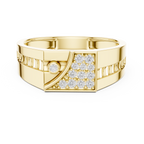 Avelisse Geometric Lab Grown Diamond Ring
