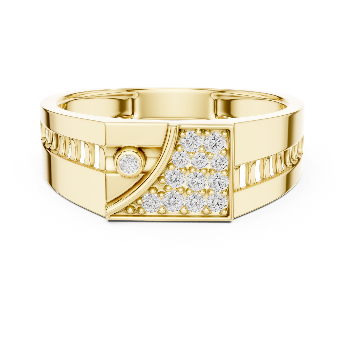 Avelisse Geometric Lab Grown Diamond Ring