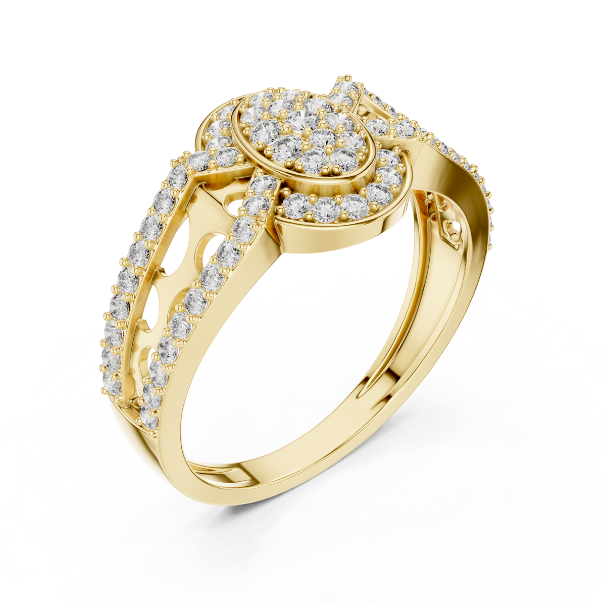 Marielle Lab Grown Diamond Ring for Women | Real Gold & Silver