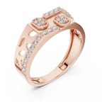 Octavelle Geometric Pavé Lab Grown Diamond Band Ring