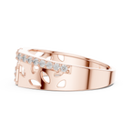 Octavelle Geometric Pavé Lab Grown Diamond Band Ring