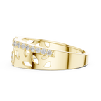 Octavelle Geometric Pavé Lab Grown Diamond Band Ring
