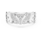 Zavienne Sculpted Pavé Lab Grown Diamond Band Ring