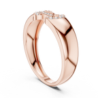 Bellamore Sculpted Pavé Lab Grown Diamond Band Ring