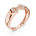 Bellamore Sculpted Pavé Lab Grown Diamond Band Ring