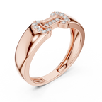 Bellamore Sculpted Pavé Lab Grown Diamond Band Ring