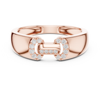 Bellamore Sculpted Pavé Lab Grown Diamond Band Ring