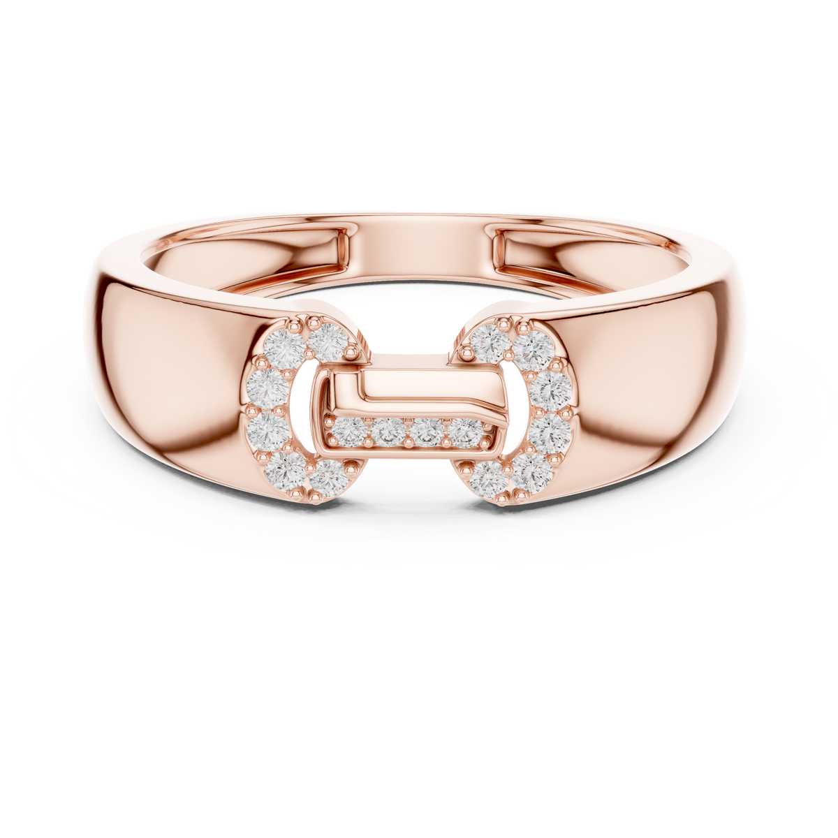 Bellamore Sculpted Pavé Lab Grown Diamond Band Ring