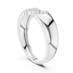 Bellamore Sculpted Pavé Lab Grown Diamond Band Ring