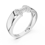Bellamore Sculpted Pavé Lab Grown Diamond Band Ring