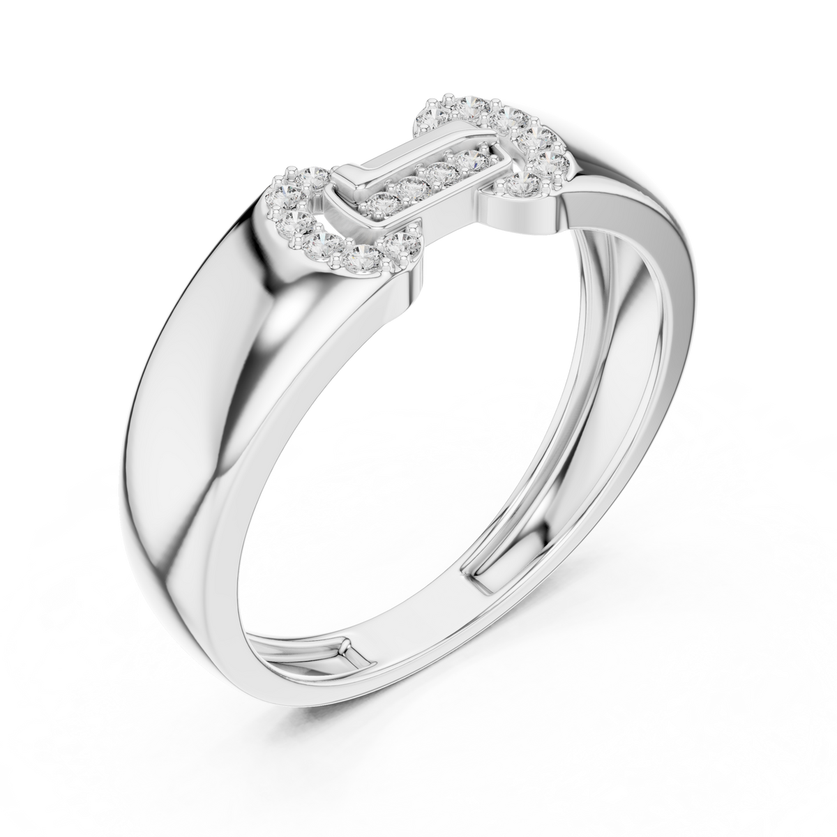 Bellamore Sculpted Pavé Lab Grown Diamond Band Ring