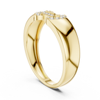 Bellamore Sculpted Pavé Lab Grown Diamond Band Ring